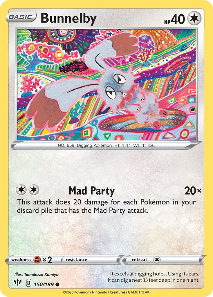 Bunnelby (150/189) - Darkness Ablaze (DAA)