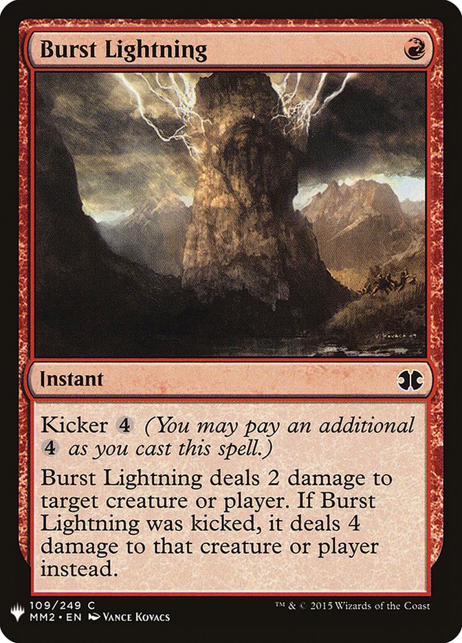 Burst Lightning - The List (PLST)