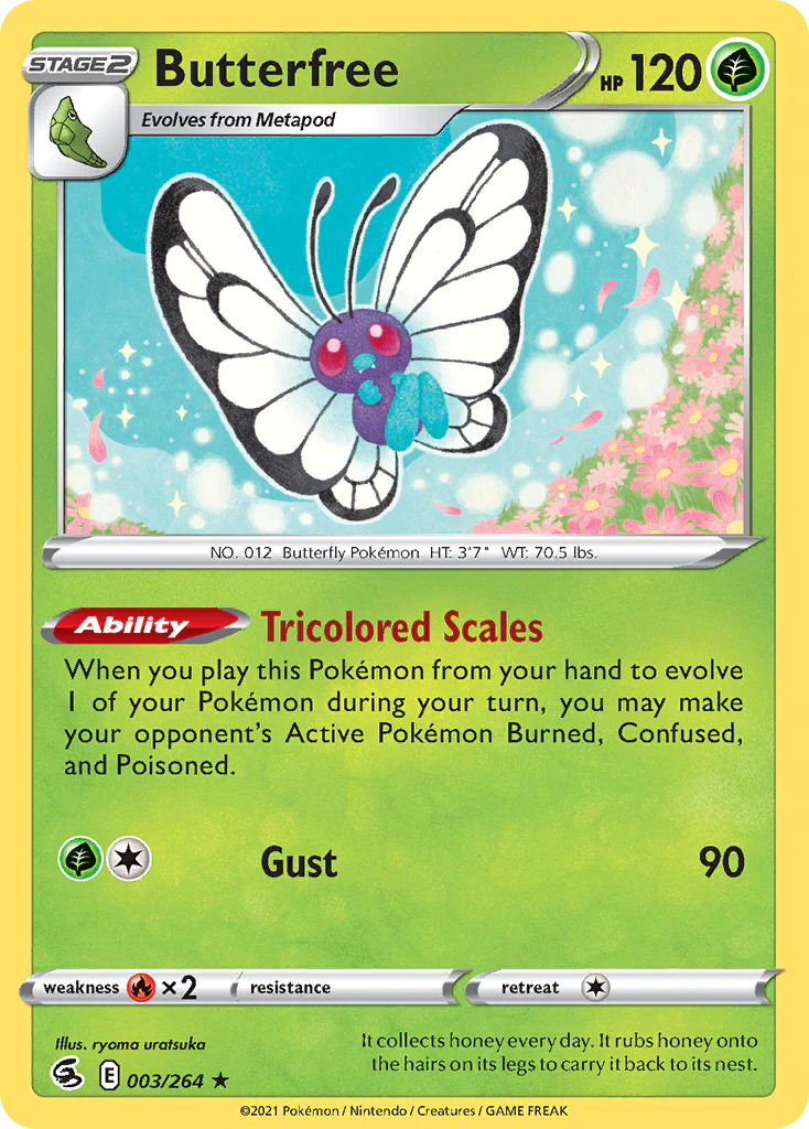 Butterfree (3/264) - [Reverse Holo] Fusion Strike (FST)