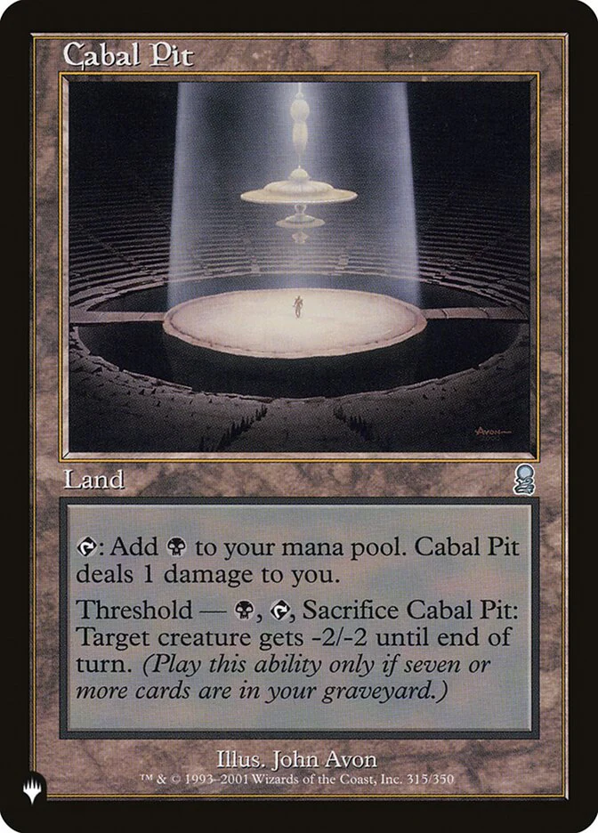 Cabal Pit - The List (PLST)