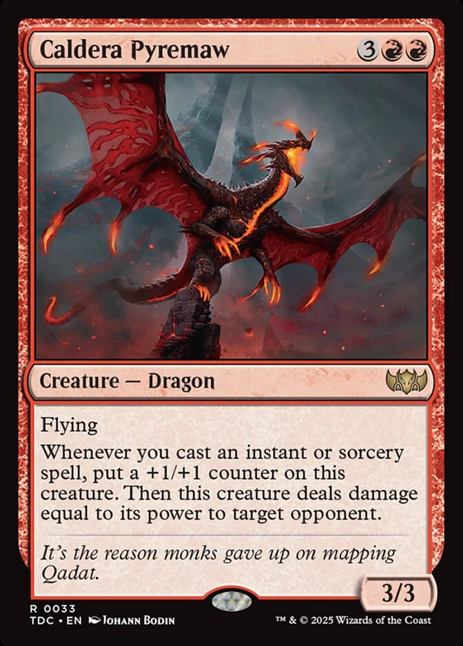 Caldera Pyremaw - Tarkir: Dragonstorm Commander (TDC)