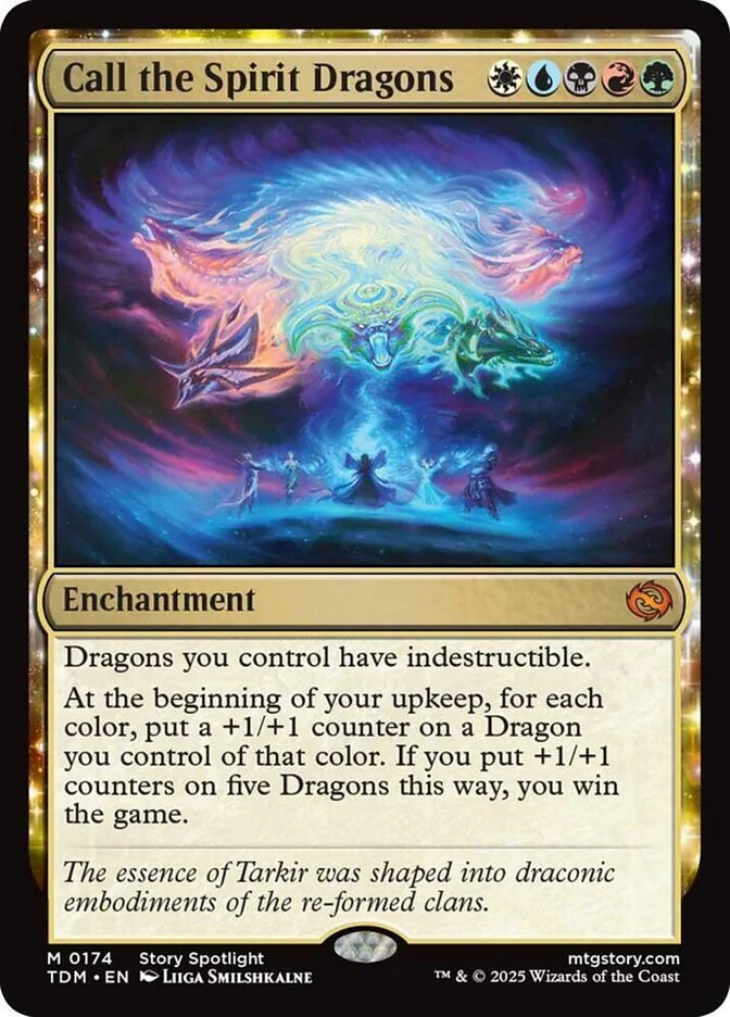Call the Spirit Dragons (174) - [Foil] Tarkir: Dragonstorm (TDM)