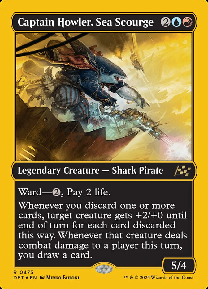 Captain Howler, Sea Scourge - [First Place Foil] Aetherdrift (DFT)