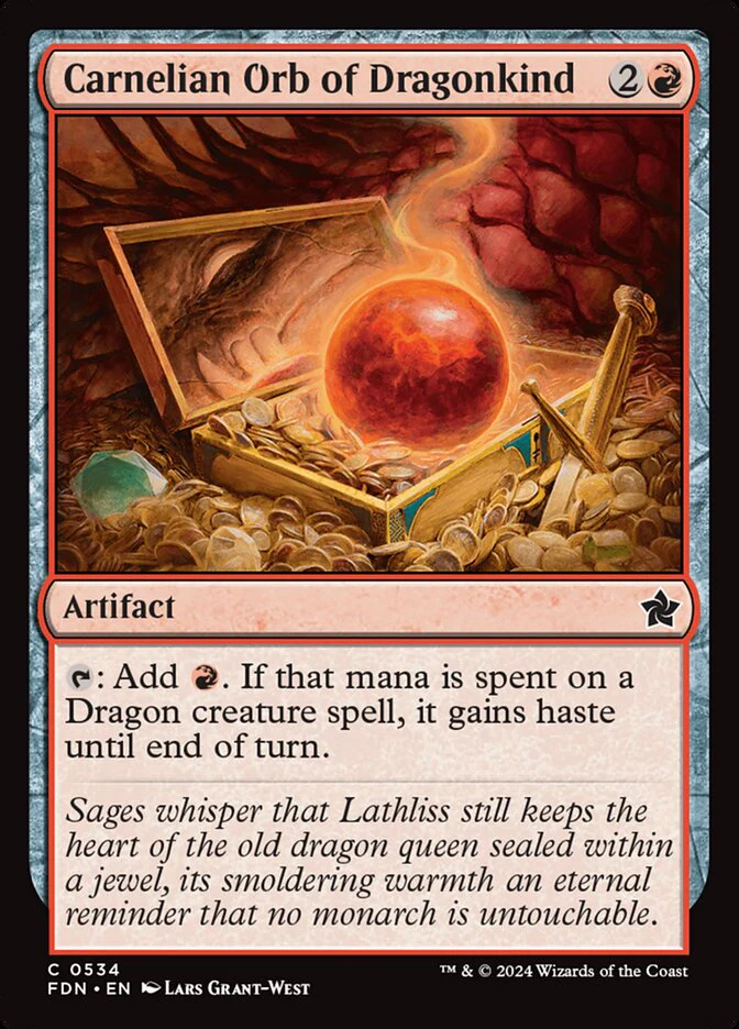 Carnelian Orb of Dragonkind - Foundations (FDN)