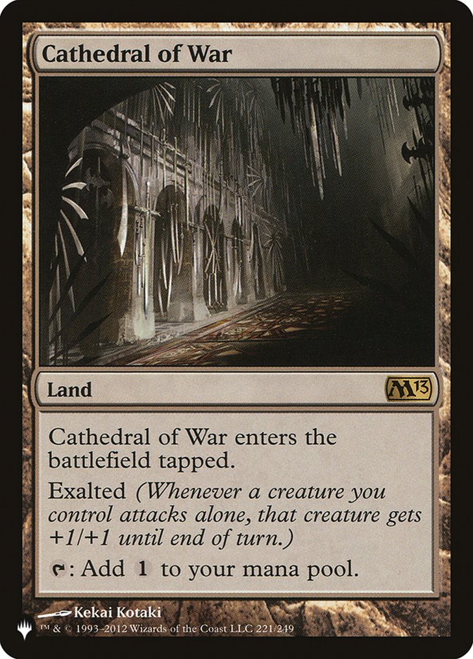 Cathedral of War - The List (PLST)