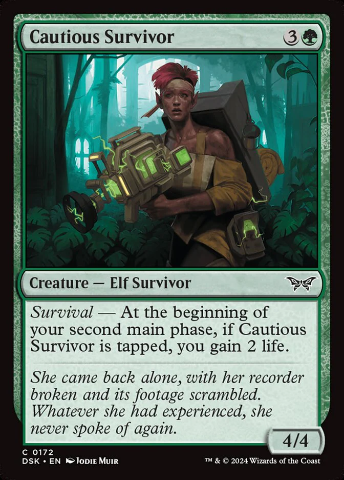 Cautious Survivor - [Foil] Duskmourn: House of Horror (DSK)