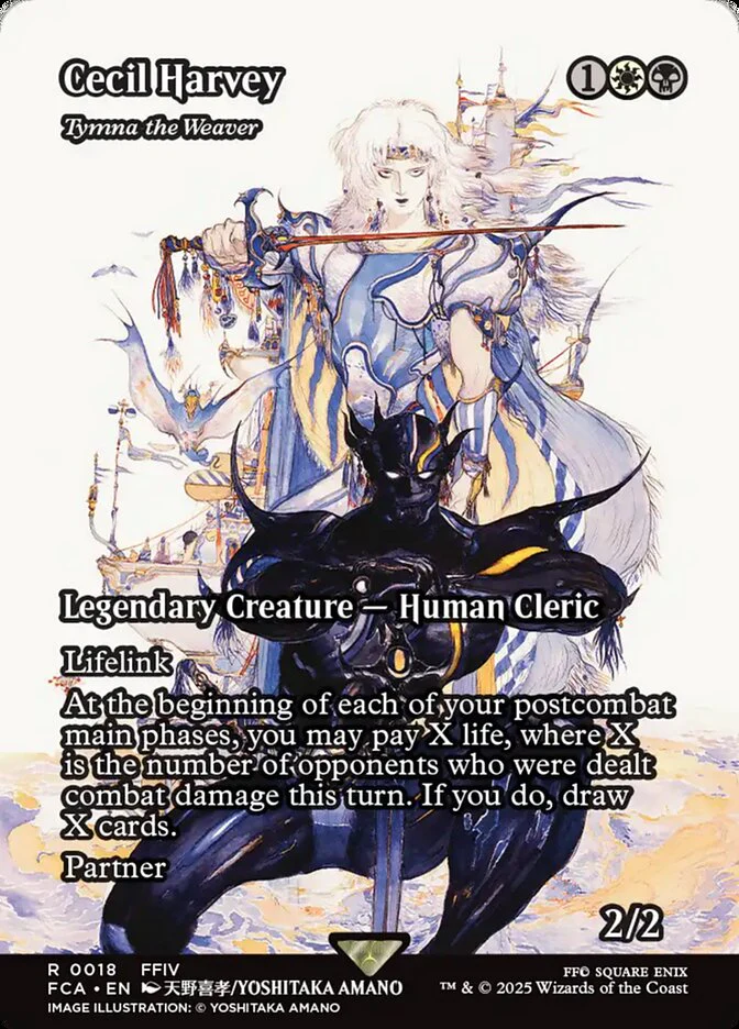 Cecil Harvey - Tymna the Weaver (18) - [Foil, Borderless] Final Fantasy: Through the Ages (FCA)