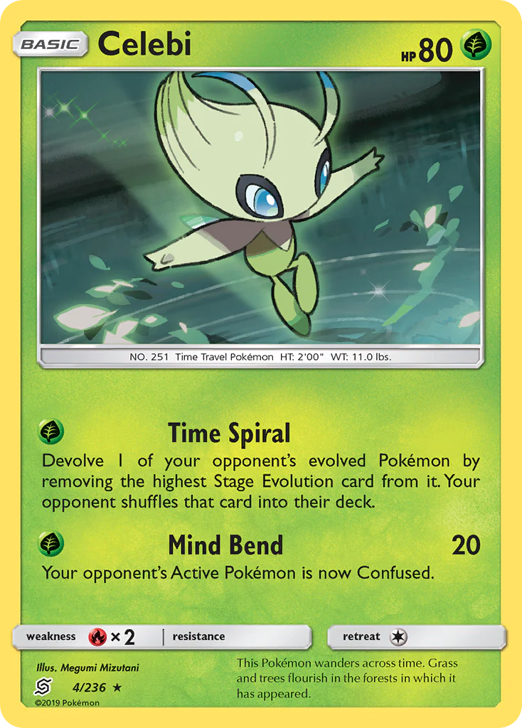 Celebi (4/236) - [Holo Foil] Unified Minds (UNM)