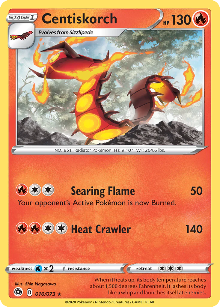 Centiskorch (10/73) - [Reverse Holo] Champion's Path (CPA)