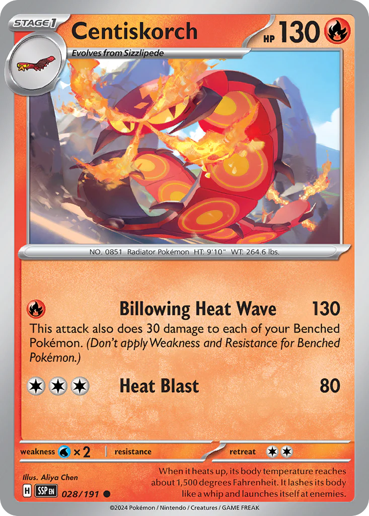 Centiskorch (28/191) - Surging Sparks (SSP)