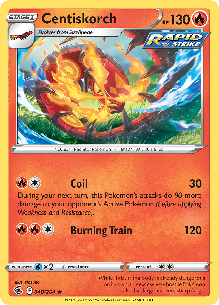 Centiskorch (48/264) - Fusion Strike (FST)
