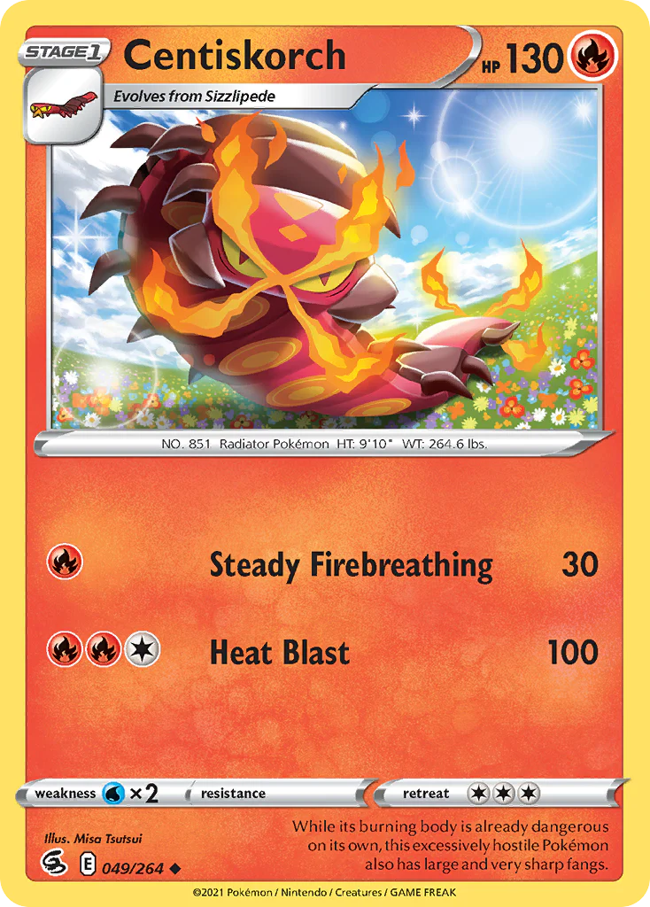 Centiskorch (49/264) - Fusion Strike (FST)