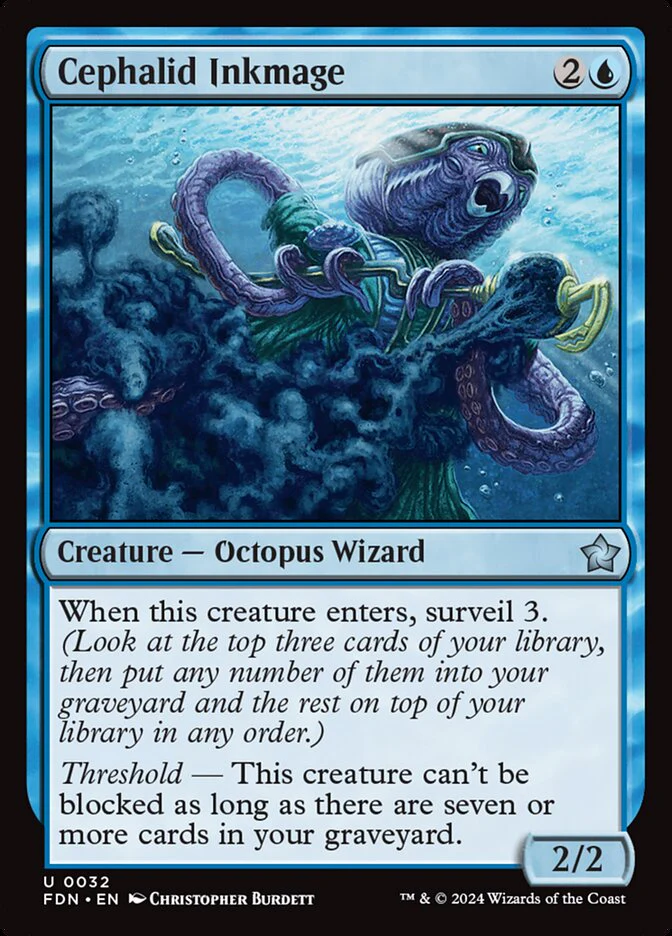 Cephalid Inkmage - [Foil] Foundations (FDN)