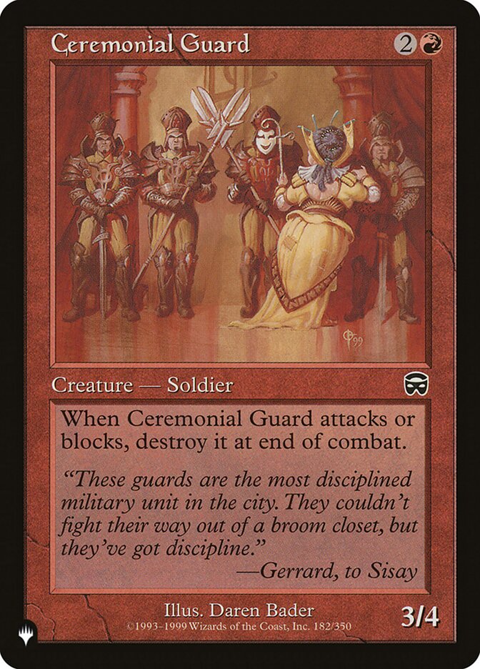 Ceremonial Guard - The List (PLST)