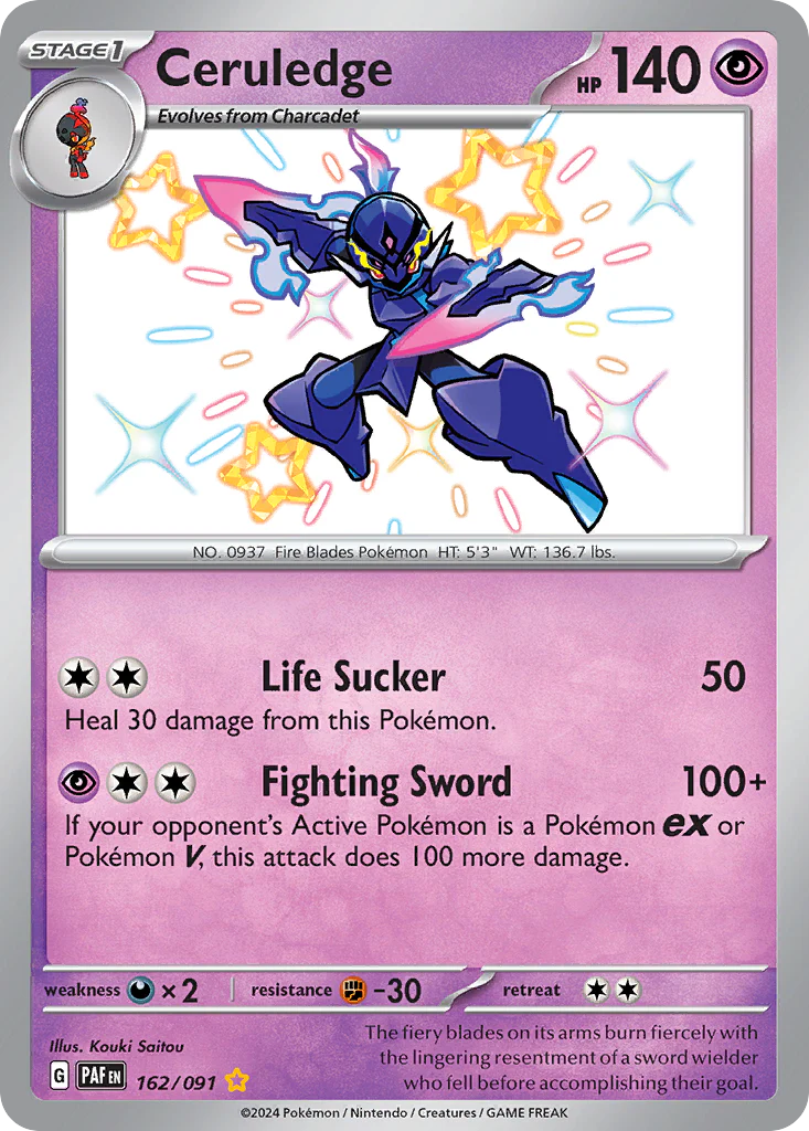 Ceruledge (162/91) - [Shiny Holo] Paldean Fates (PAF)