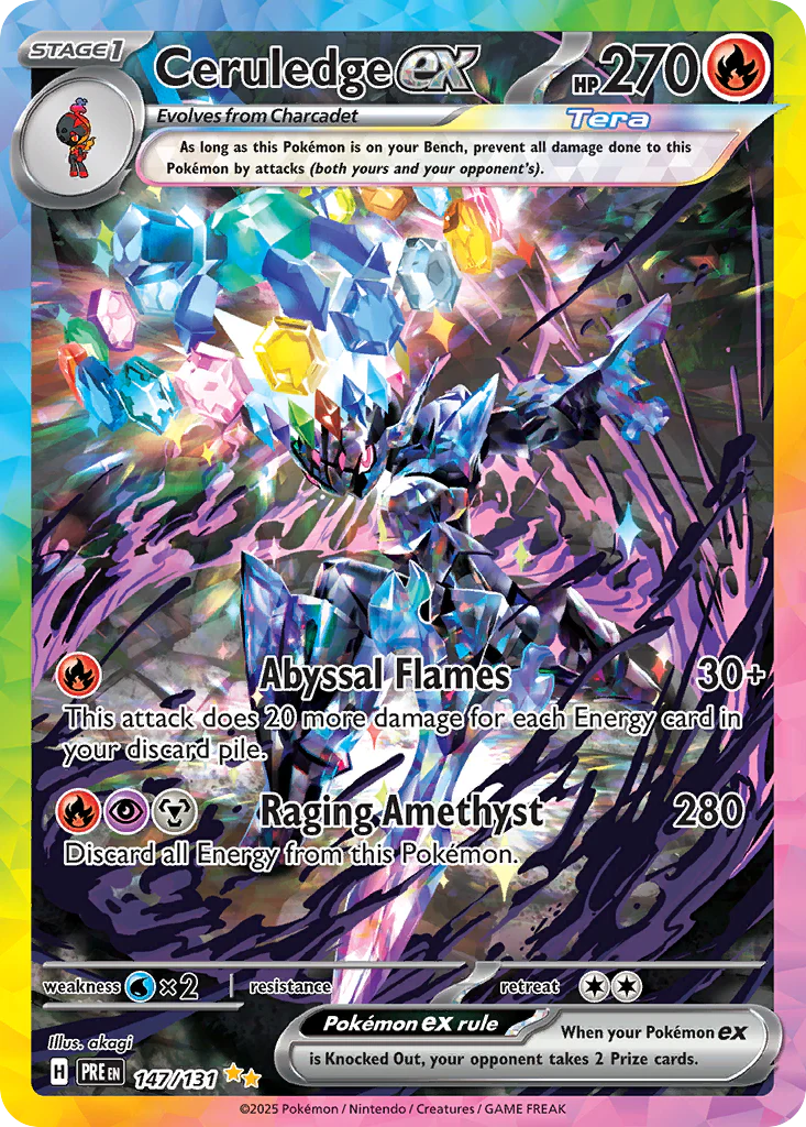 Ceruledge ex (147/131) - [Special Illustration Rare] Prismatic Evolutions (PRE)