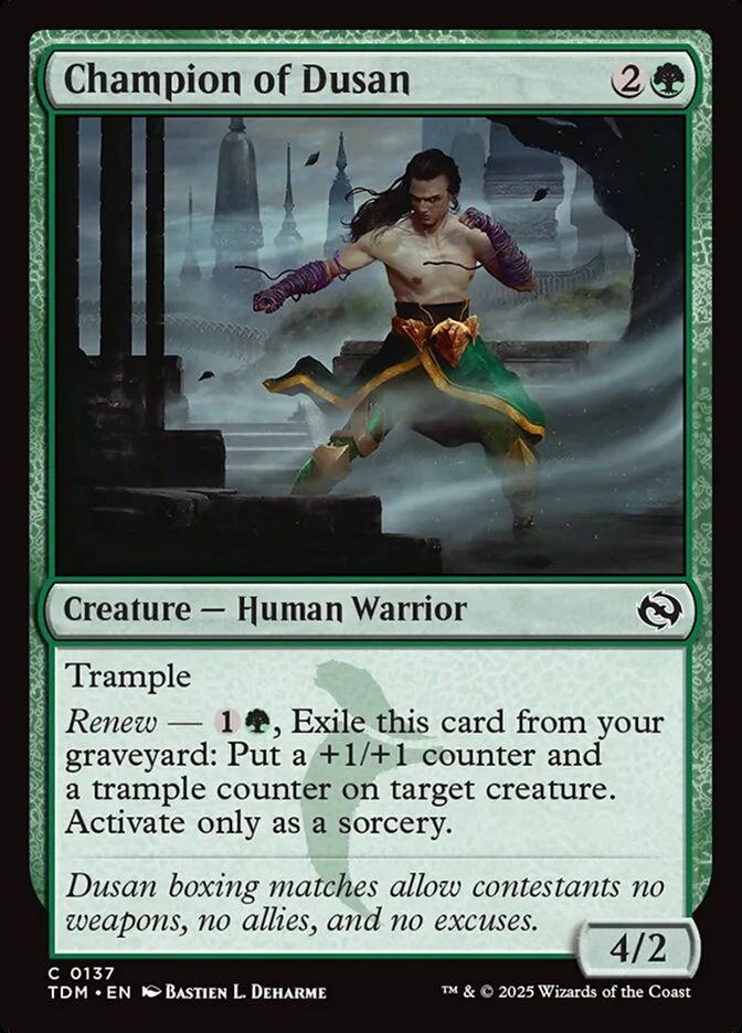 Champion of Dusan (137) - [Foil] Tarkir: Dragonstorm (TDM)