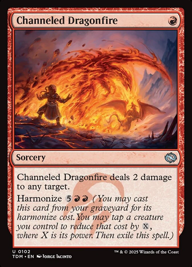 Channeled Dragonfire (102) - [Foil] Tarkir: Dragonstorm (TDM)