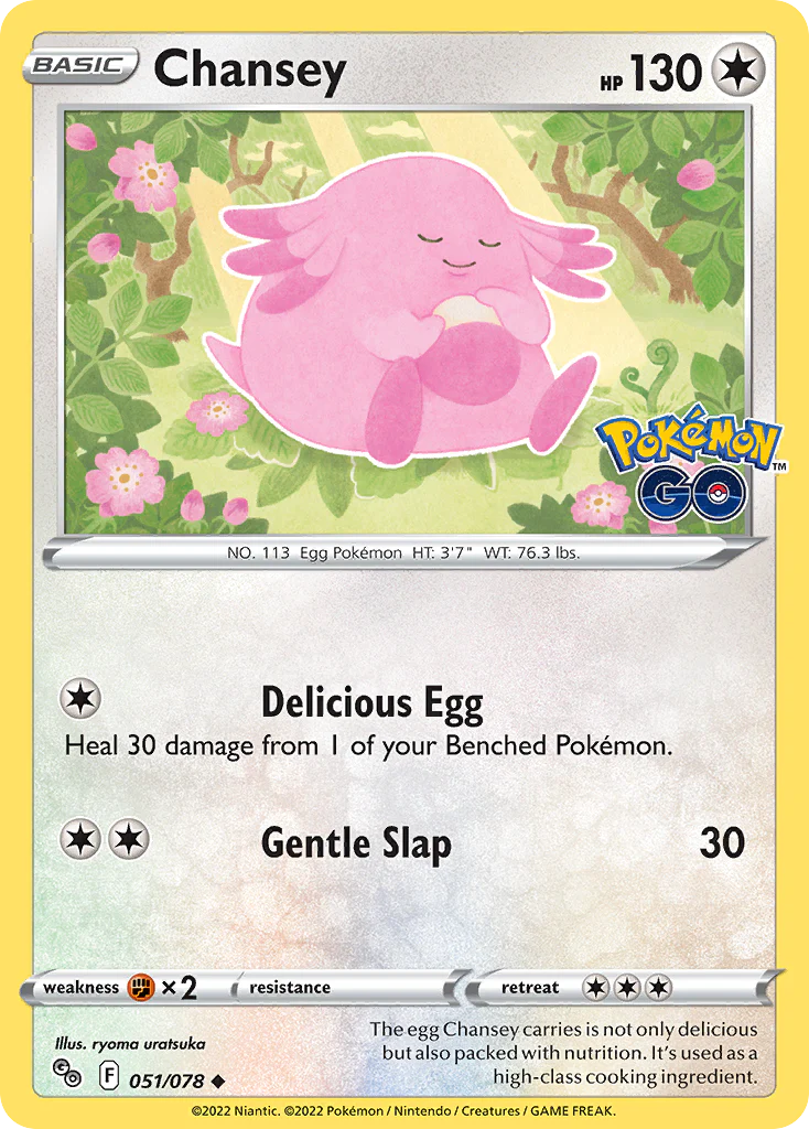 Chansey (51/78) - [Reverse Holo] Pokemon GO (PGO)