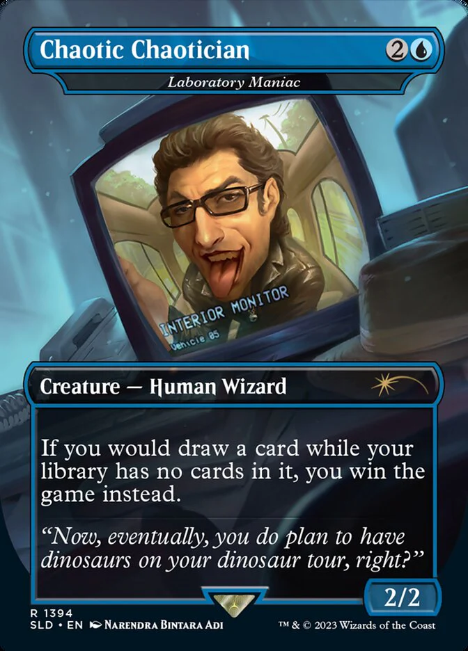 Chaotic Chaotician - Laboratory Maniac - [Borderless] Secret Lair Drop (SLD)