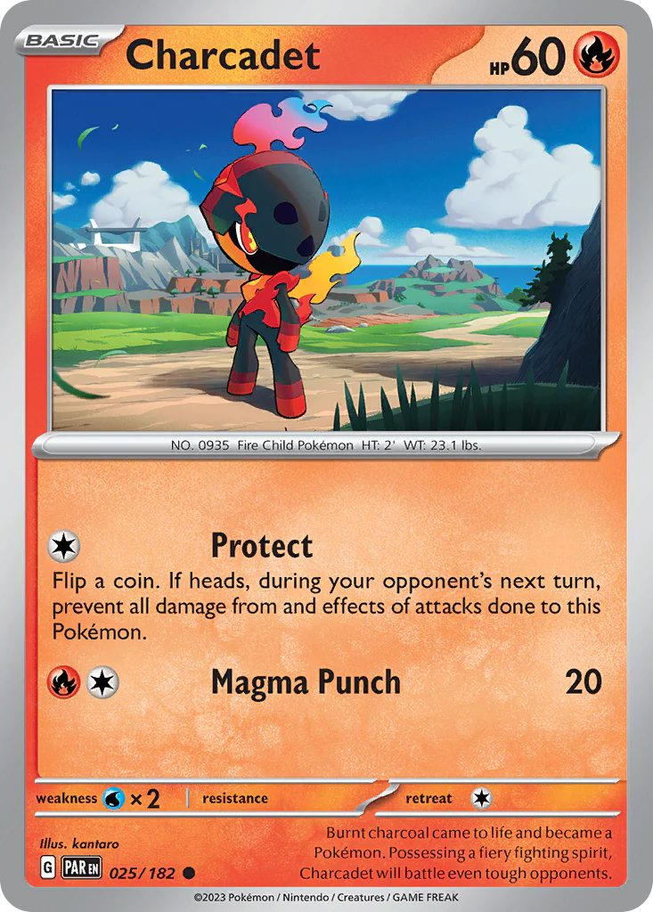 Charcadet (25/182) - [Reverse Holo] Paradox Rift (PAR)
