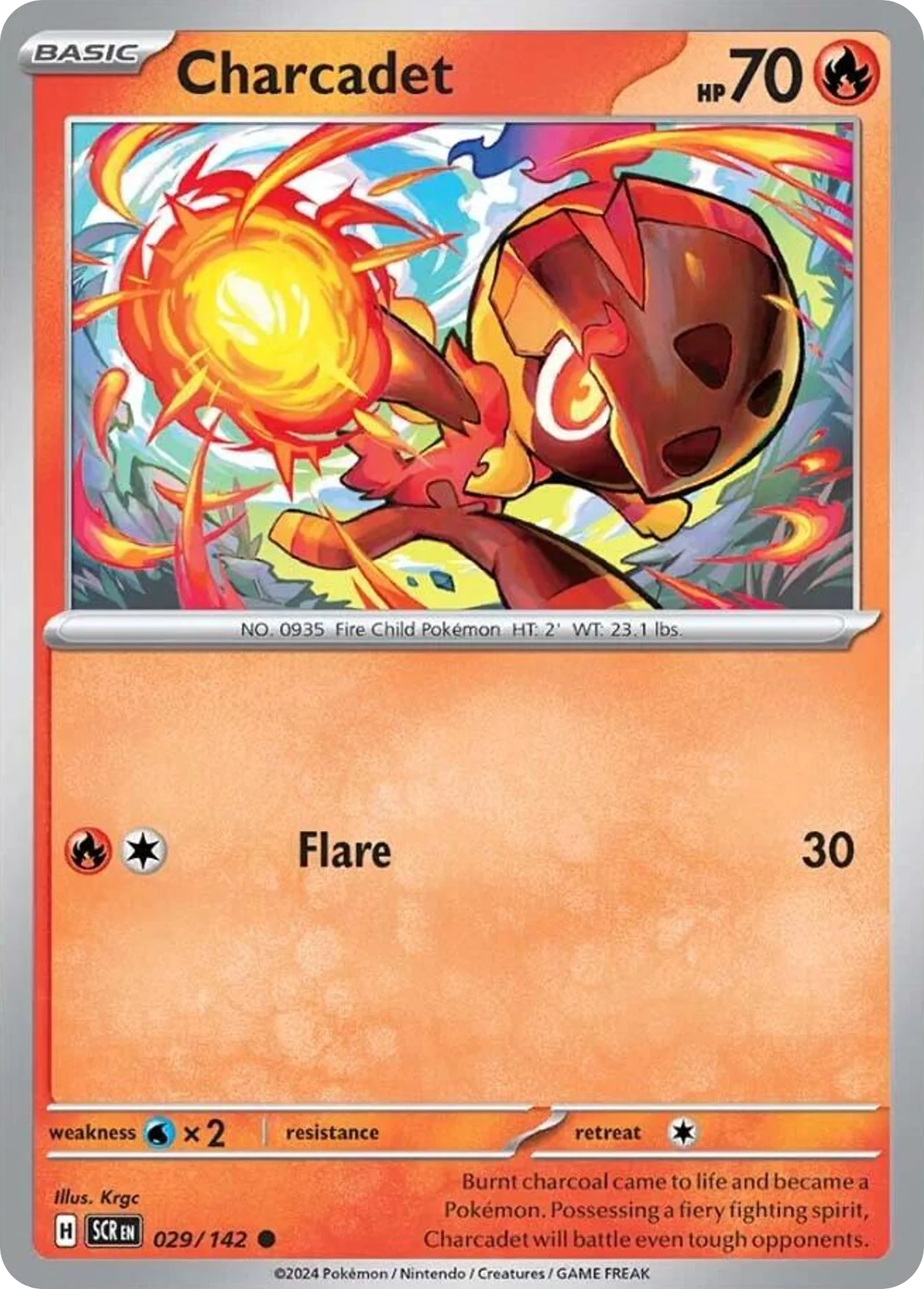 Charcadet (29/142) - [Reverse Holo] Stellar Crown (SCR)
