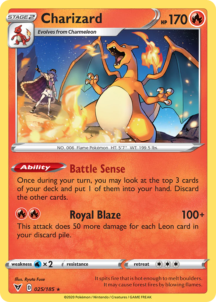Charizard (25/185) - [Reverse Holo] Vivid Voltage (VIV)