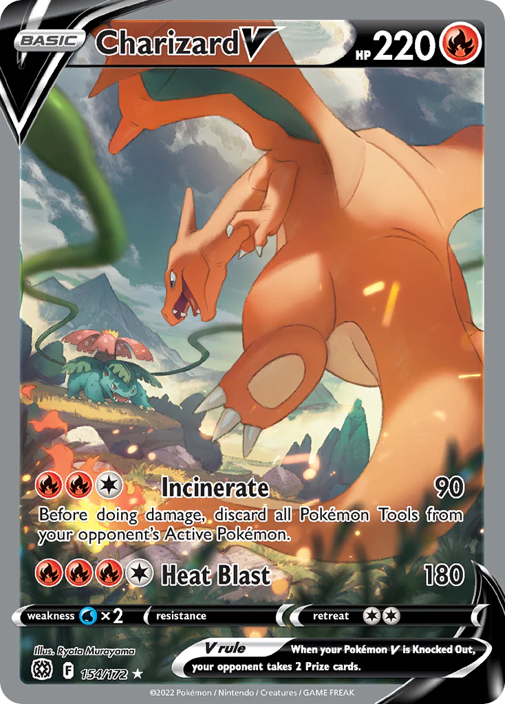 Charizard V (154/172) - [Alternate Art] Brilliant Stars (BRS)