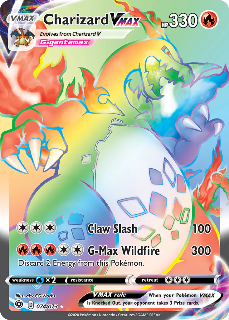 Charizard VMAX (74/73) - [Rainbow Holo] Champion's Path (CPA)