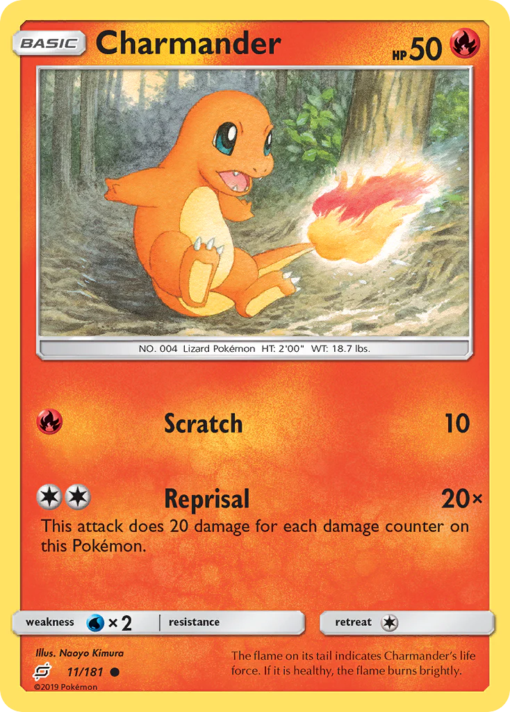 Charmander (11/181) - [Reverse Holo] Team Up (TEU)