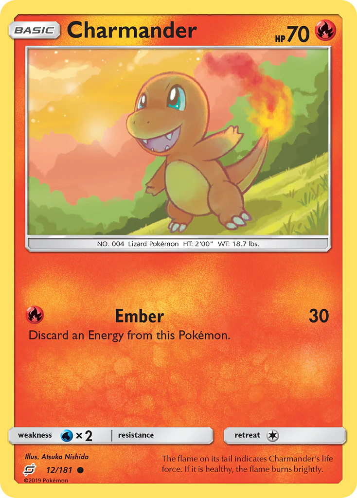 Charmander (12/181) - [Reverse Holo] Team Up (TEU)