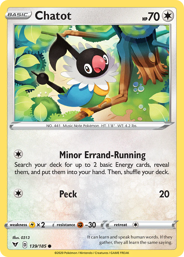 Chatot (139/185) - Vivid Voltage (VIV)