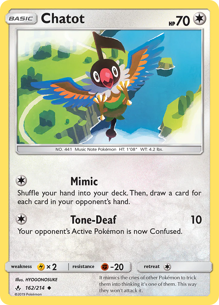 Chatot (162/214) - Unbroken Bonds (UNB)