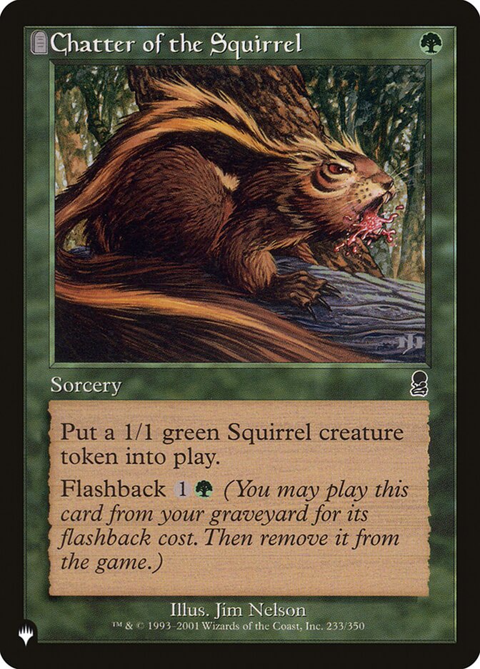 Chatter of the Squirrel - The List (PLST)