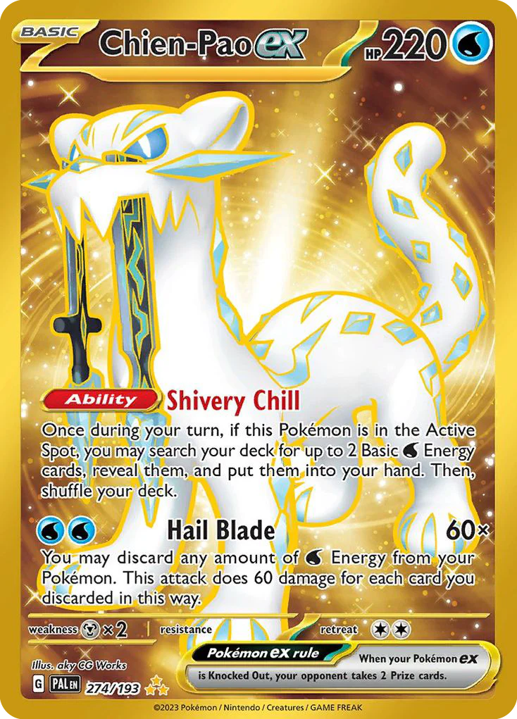 Chien-Pao ex (274/193) - [Gold Holo] Paldea Evolved (PAL)