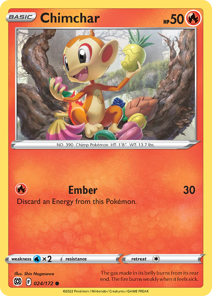 Chimchar (24/172) - Brilliant Stars (BRS)