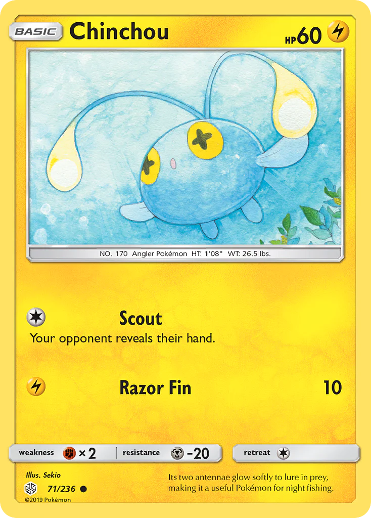Chinchou (71/236) - [Reverse Holo] Cosmic Eclipse (CEC)