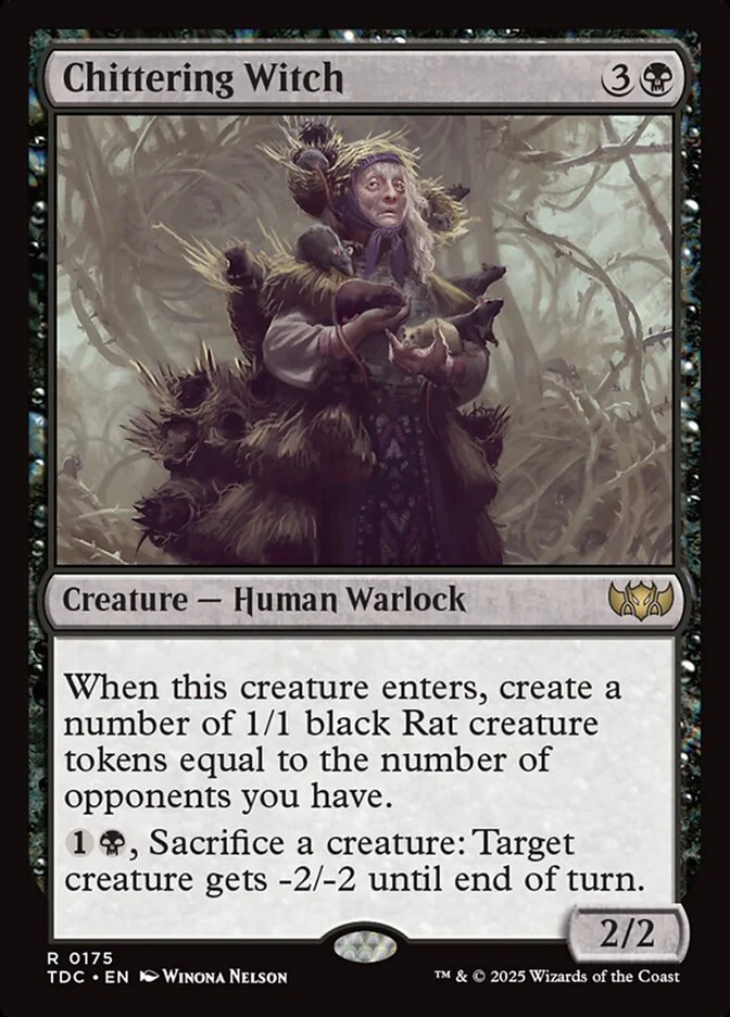 Chittering Witch - Tarkir: Dragonstorm Commander (TDC)