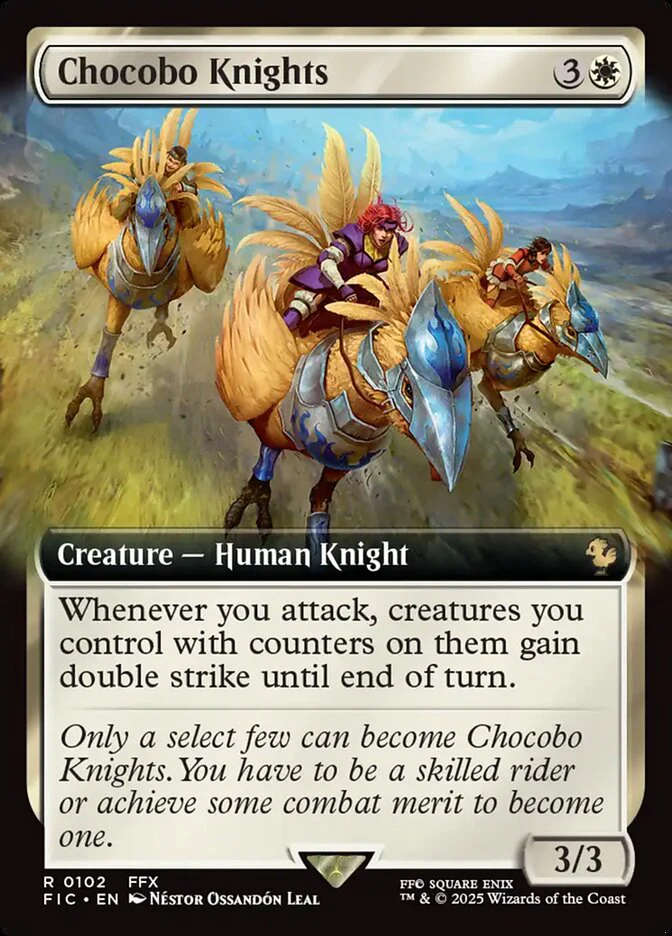 Chocobo Knights (102) - [Extended Art] Final Fantasy Commander (FIC)
