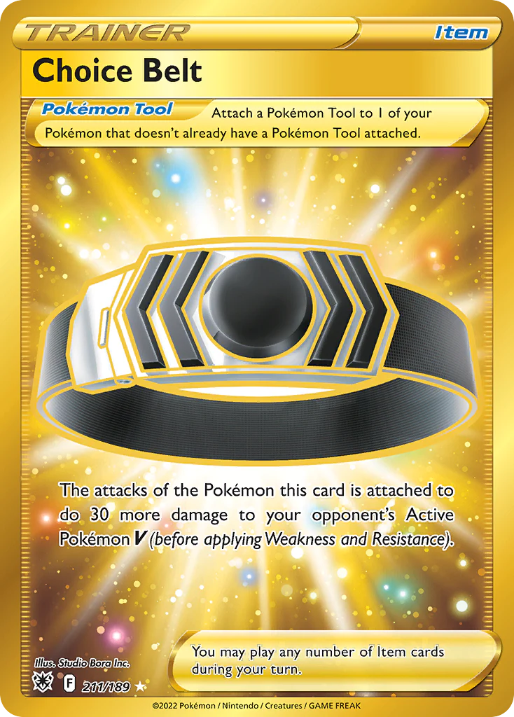 Choice Belt (211/189) - [Secret Rare] Astral Radiance (ASR)
