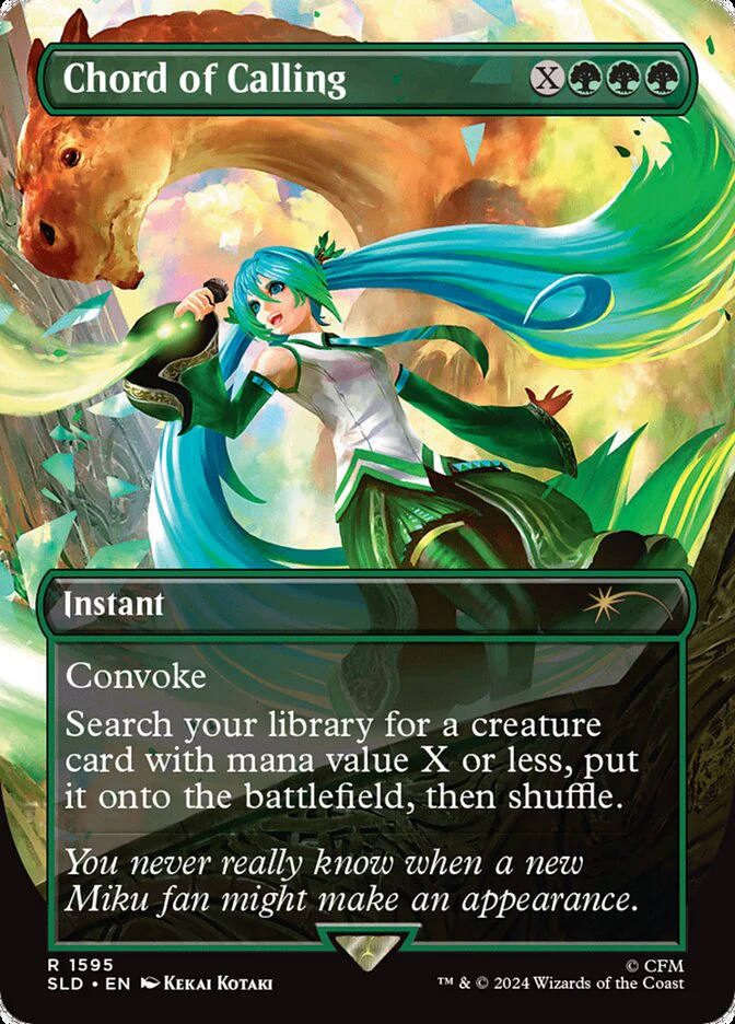 Chord of Calling (1595) - [Foil, Borderless] Secret Lair Drop (SLD)