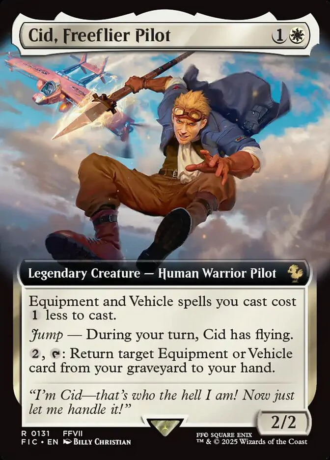 Cid, Freeflier Pilot (131) - [Extended Art] Final Fantasy Commander (FIC)
