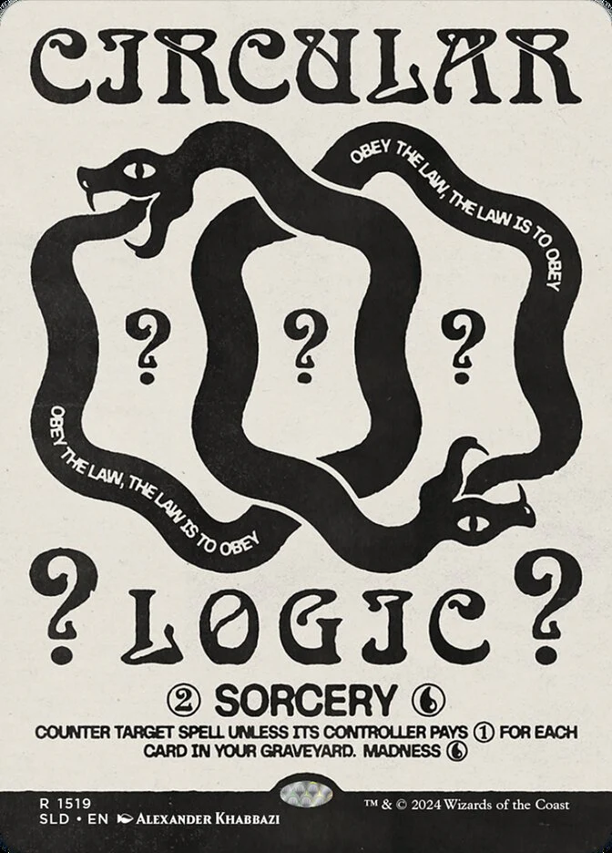 Circular Logic (1519) - [Borderless] Secret Lair Drop (SLD)