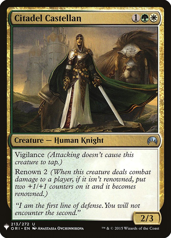 Citadel Castellan - The List (PLST)