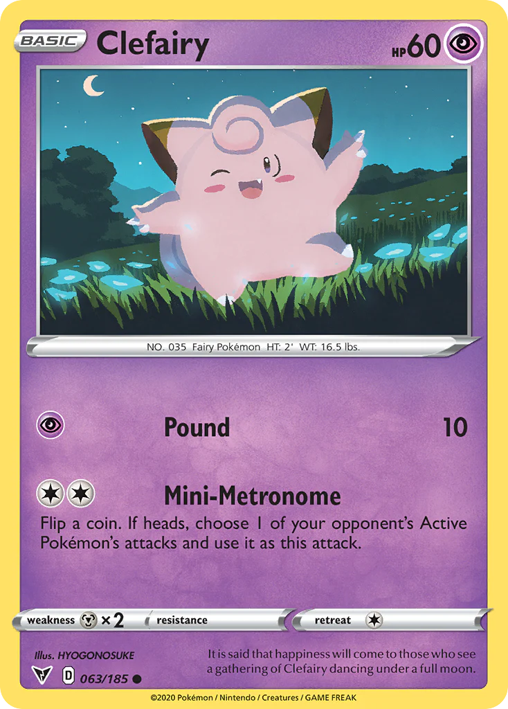 Clefairy (63/185) - [Reverse Holo] Vivid Voltage (VIV)