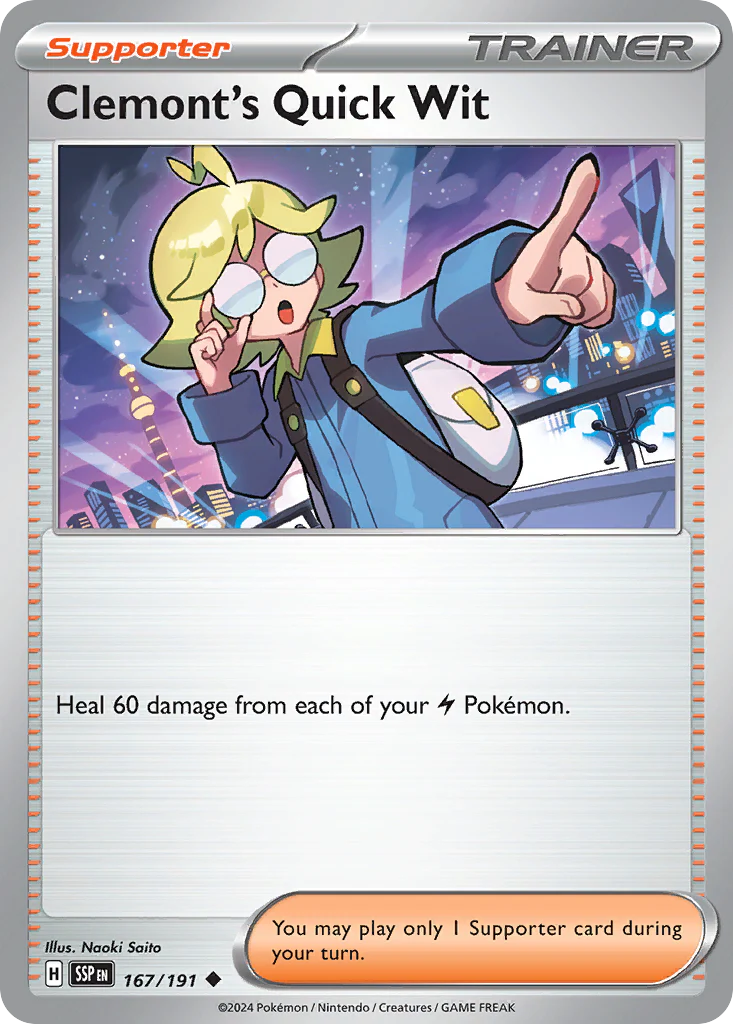 Clemont's Quick Wit (167/191) - Surging Sparks (SSP)