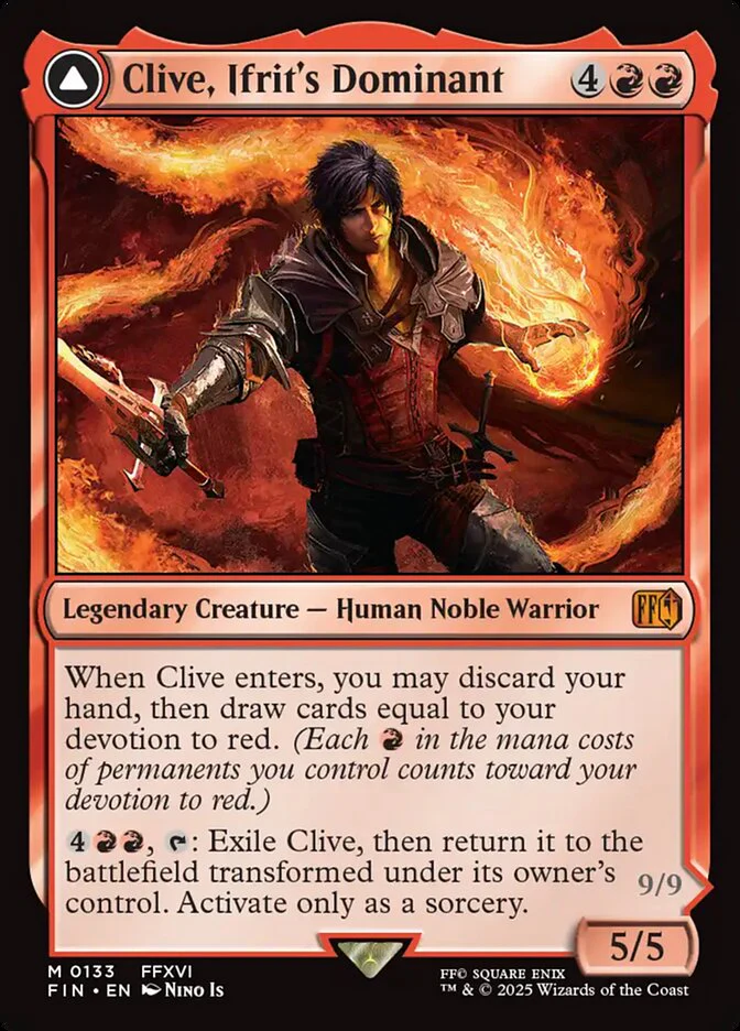 Clive, Ifrit's Dominant // Ifrit, Warden of Inferno (133) - Final Fantasy (FIN)