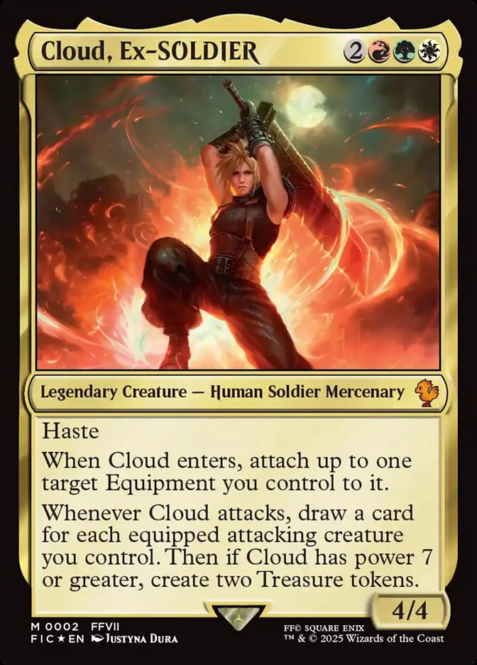 Cloud, Ex-SOLDIER (2) - [Foil] Final Fantasy Commander (FIC)