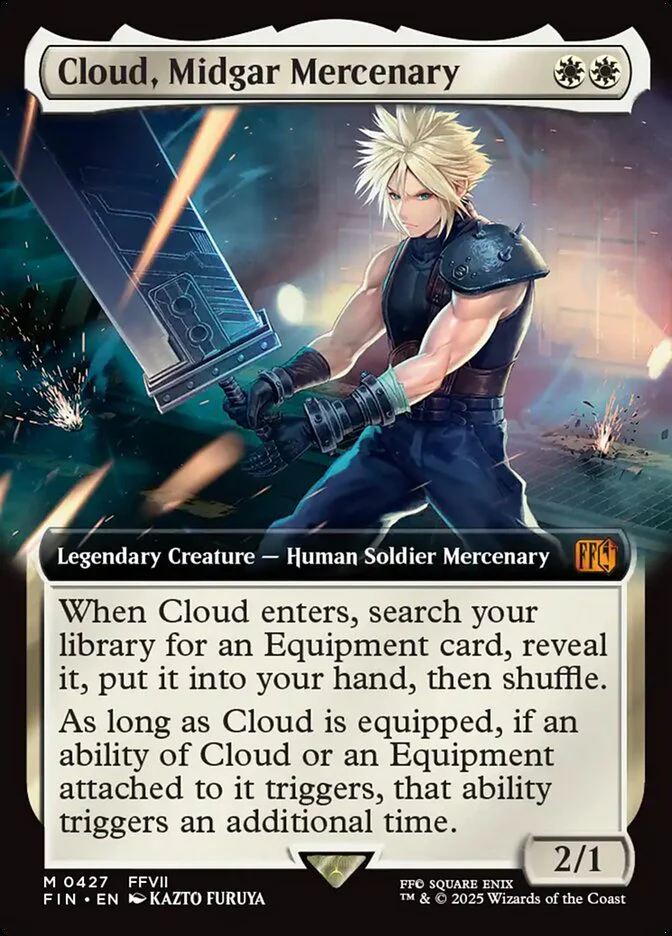 Cloud, Midgar Mercenary (427) - [Foil, Extended Art] Final Fantasy (FIN)