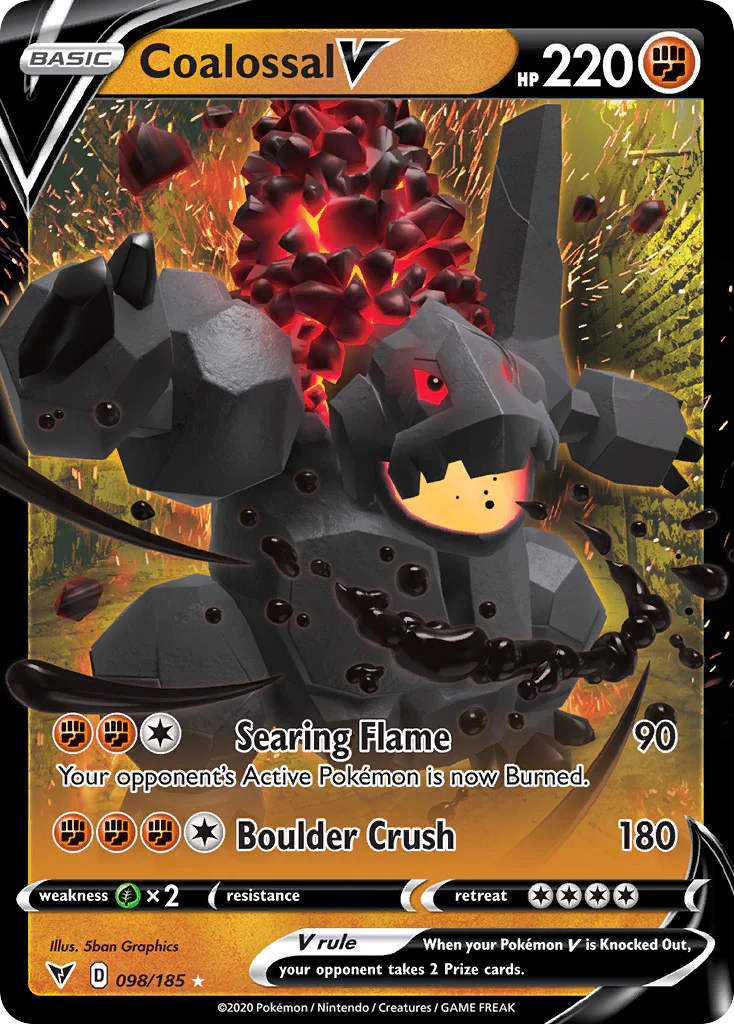 Coalossal V (98/185) - [Holo Foil] Vivid Voltage (VIV)